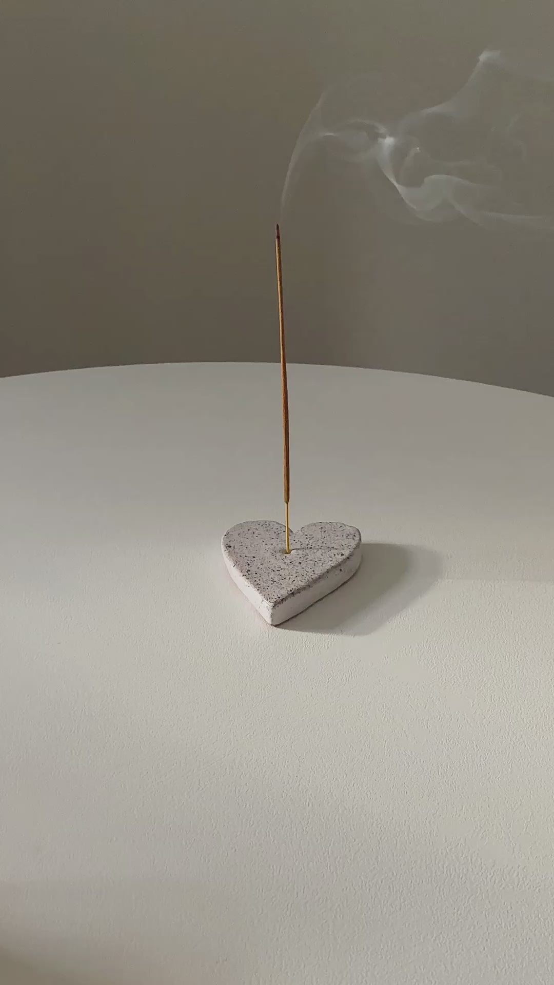 Cermic Incense Holder - Heart Shape